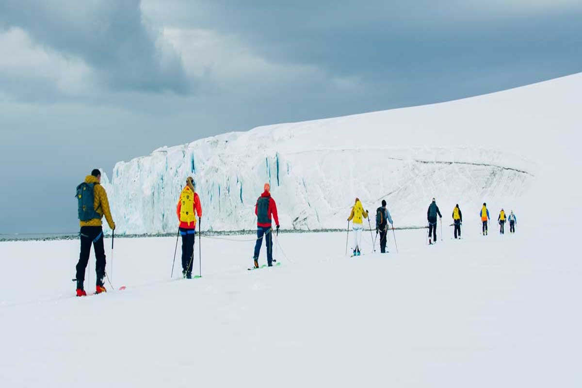 Hiking in Antartica