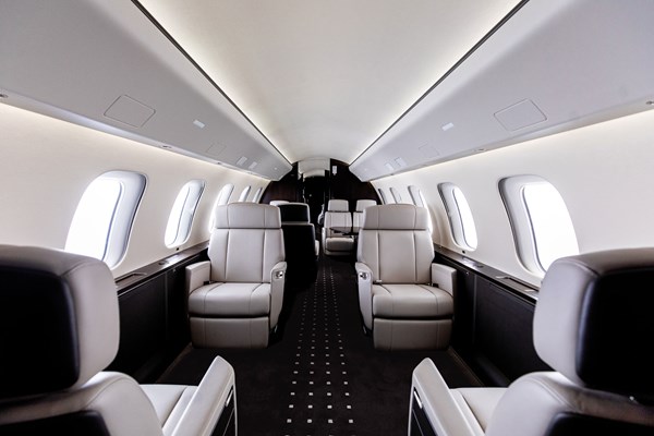 view inside a VistaJet
