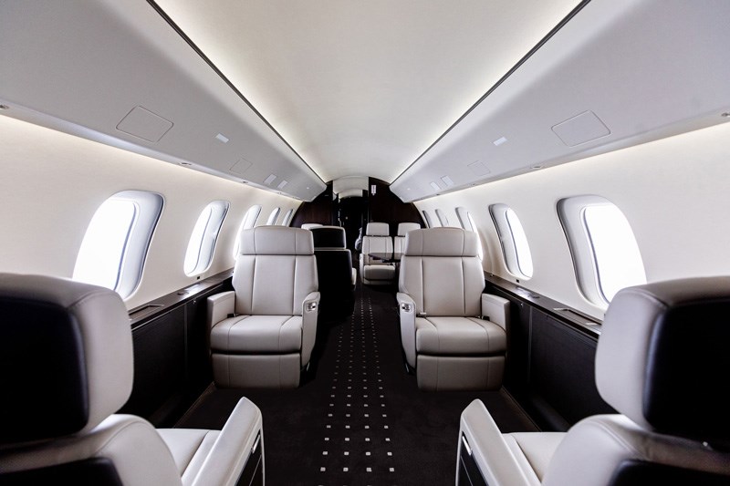 Interior of a VistaJet