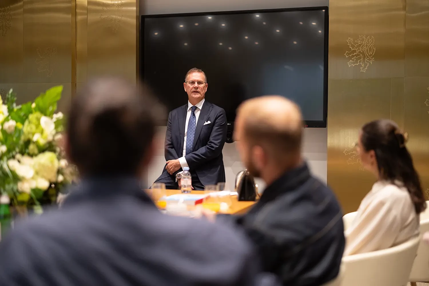 Mats in Prague discussing VistaJet