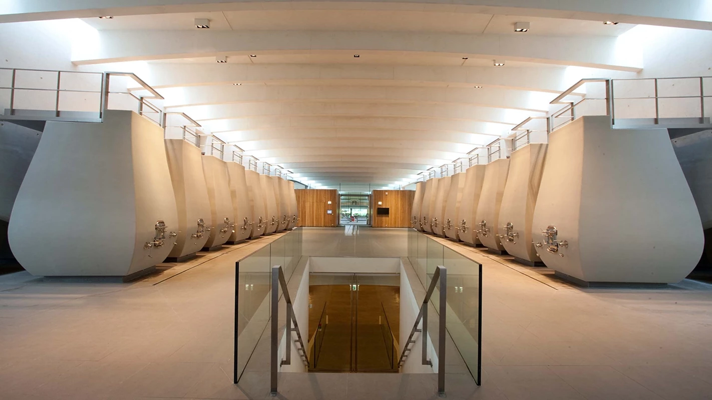 Chateau Cheval Blanc wine barrells