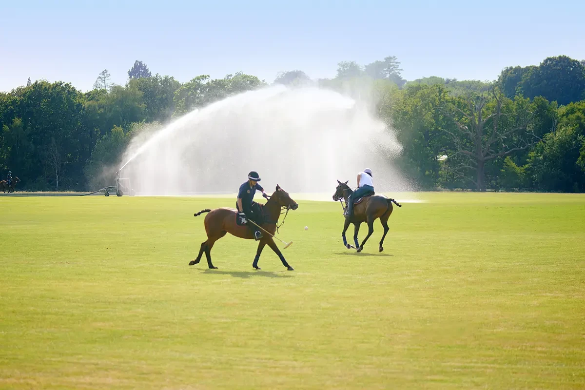 Playing polo at Coworth park