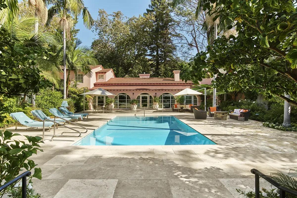 The Pool at the Hotel Bel Air's presidential suite