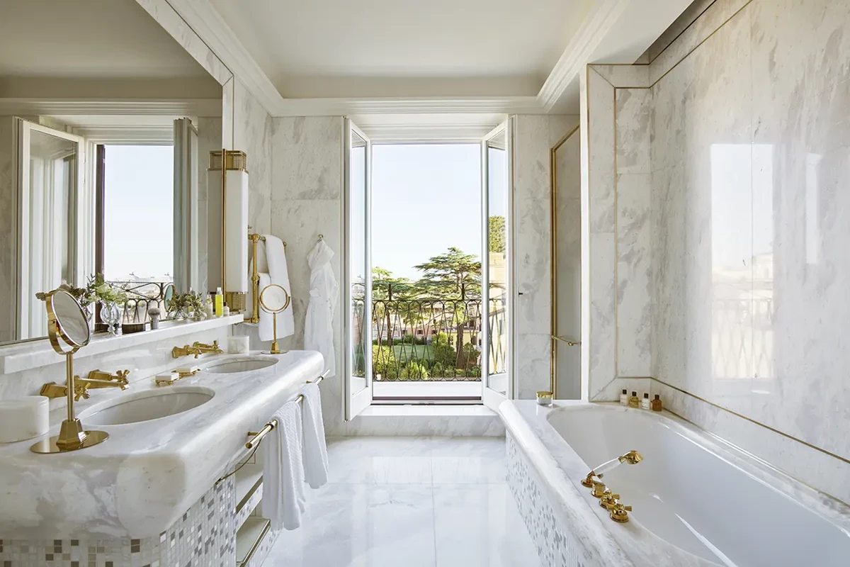 The hotel eden villa medici presidential suite bathroom